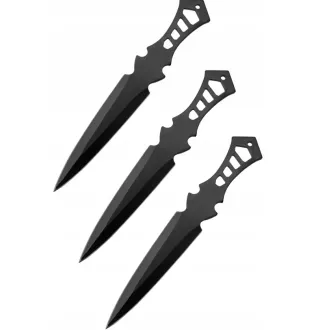 Wurfmesser - Set mit Scheide 3 Stück 19 cm Wurfmesser - Set mit Scheide 3 Stück 19 cm