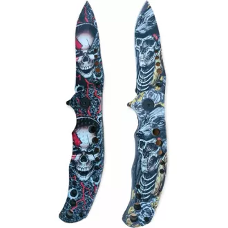 Klappbares taktisches Messer SKULL 20 cm, Rot Klappbares taktisches Messer SKULL 20 cm, Rot