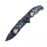 Klappbares taktisches Messer SKULL 20 cm, Gelb