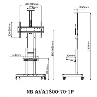 TV-Ständer in höchster Qualität und modernem Design, für TV 42" bis 70" - Halter TV-Ständer in höchster Qualität und modernem Design, für TV 42" bis 70" - Halter