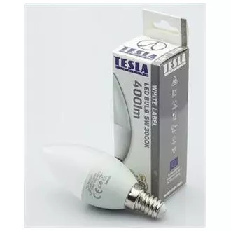 TESLA - LED CL140530-7, CANDLE Kerzenbirne, E14, 5W, 230V, 400lm, 25 000h, 3000K warmweiß,