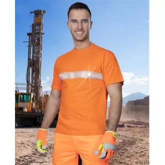 T-Shirt ARDON®XAVER mit Reflex. Streifen orange | H17256/L