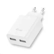 i-tec USB Power Charger 2 Port 2.4A - USB-Ladegerät - weiß