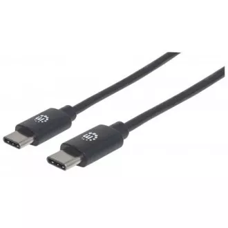 MANHATTAN Hi-Speed USB-C Kabel, Typ-C Stecker auf Typ-C Stecker, 0, 5m, schwarz MANHATTAN Hi-Speed USB-C Kabel, Typ-C Stecker auf Typ-C Stecker, 0, 5m, schwarz