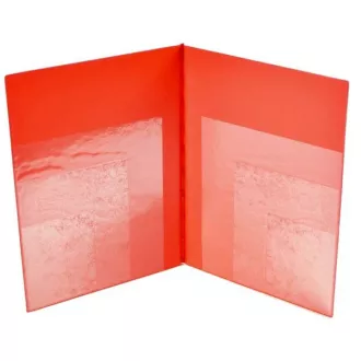 Ordner A4 PVC Mehrfachtaschen rot