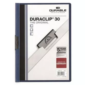 A4 Duraclip blaue Blätter für 30 Blatt A4 Duraclip blaue Blätter für 30 Blatt