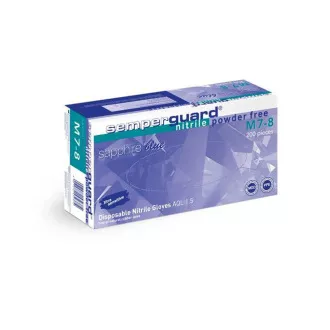 Einweghandschuhe SEMPERGUARD SAPPHIRE 09/L - puderfrei - lavendelblau | A5080/09