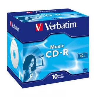 VERBATIM CD-R (10er-Pack) Audio / Live it! / Farbe / Juwel / 80Min