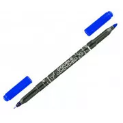 Marker Centropen duplex 3616 CD/DVD/BD blau zylindrische Spitze 0,6 und 2,5mm