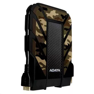 ADATA Externe Festplatte 2TB 2, 5" USB 3.1 DashDrive Durable HD710M Pro, Camouflage (Gummi, stoßfest/wasserdicht/staubdicht)
