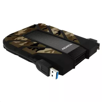 ADATA Externe Festplatte 2TB 2, 5" USB 3.1 DashDrive Durable HD710M Pro, Camouflage (Gummi, stoßfest/wasserdicht/staubdicht)