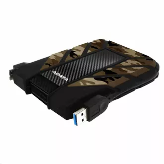 ADATA Externe Festplatte 2TB 2, 5" USB 3.1 DashDrive Durable HD710M Pro, Camouflage (Gummi, stoßfest/wasserdicht/staubdicht)