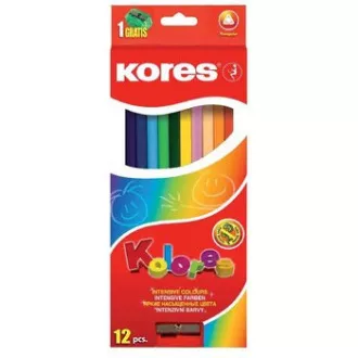 Dreifachkreide von Kores. 12 Stück + Spitzer Dreifachkreide von Kores. 12 Stück + Spitzer