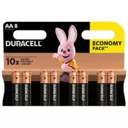Alkalibatterien, AA (LR6), AA, 1,5V, Duracell, Blister, 8er-Pack, 42303, Basic