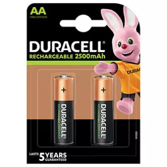 DURACELL Wiederaufladbare AA 2500 mAh 2 Stück