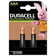 DURACELL Wiederaufladbarer AAA-Akku 900 mAh 2 Stück