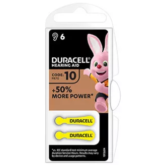 Duracell Einweg-Zink-Luft-Batterie ZA, 6er-Pack Duracell Einweg-Zink-Luft-Batterie ZA, 6er-Pack