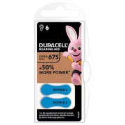 Duracell Einweg-Zink-Luft-Batterie ZA, 6er-Pack
