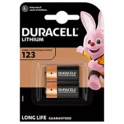 Lithium-Batterien, CR123A, CR23, DL123A, CR123A, Duracell, Blister, 2er-Pack, 42452