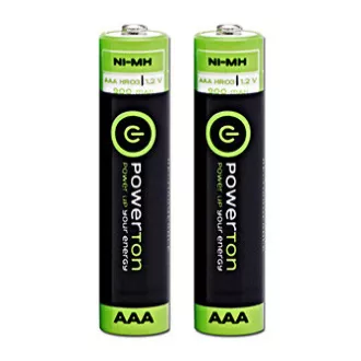 Powerton ENERGY RECHARGE Wiederaufladbare Ni-MH-Batterien AAA, 2er-Pack Powerton ENERGY RECHARGE Wiederaufladbare Ni-MH-Batterien AAA, 2er-Pack