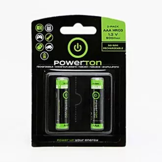 Powerton ENERGY RECHARGE Wiederaufladbare Ni-MH-Batterien AAA, 2er-Pack Powerton ENERGY RECHARGE Wiederaufladbare Ni-MH-Batterien AAA, 2er-Pack