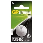 Lithium-Batterie, Knopfzelle, CR2450, 3V, GP, Blister, 1-Pack