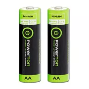 Powerton ENERGY RECHARGE Wiederaufladbare Ni-MH-Batterien AA, 2er-Pack