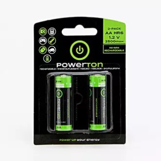 Powerton ENERGY RECHARGE Wiederaufladbare Ni-MH-Batterien AA, 2er-Pack Powerton ENERGY RECHARGE Wiederaufladbare Ni-MH-Batterien AA, 2er-Pack