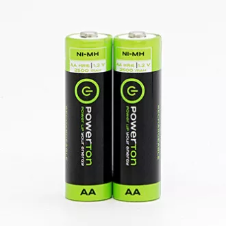 Powerton ENERGY RECHARGE Wiederaufladbare Ni-MH-Batterien AA, 2er-Pack Powerton ENERGY RECHARGE Wiederaufladbare Ni-MH-Batterien AA, 2er-Pack