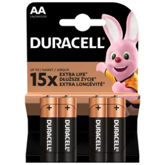 Duracell Einweg-Alkalibatterie AA, 4er-Pack
