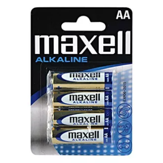Alkalibatterien, AA (LR6), AA, 1,5 V, Maxell, Blister, 4er-Pack Alkalibatterien, AA (LR6), AA, 1,5 V, Maxell, Blister, 4er-Pack