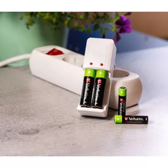 Wiederaufladbare Batterie, AAA (HR03), 1,2 V, 950 mAh, Verbatim, Blister, 4er-Pack Wiederaufladbare Batterie, AAA (HR03), 1,2 V, 950 mAh, Verbatim, Blister, 4er-Pack