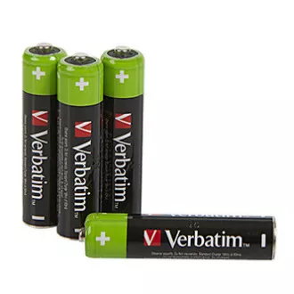 Wiederaufladbare Batterie, AAA (HR03), 1,2 V, 950 mAh, Verbatim, Blister, 4er-Pack Wiederaufladbare Batterie, AAA (HR03), 1,2 V, 950 mAh, Verbatim, Blister, 4er-Pack