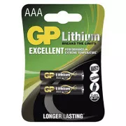 Lithium-Batterie, AAA, 1,5 V, GP, Blister, 2er-Pack
