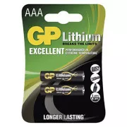 GP Einweg-AAA-Lithium-Batterie, 2er-Pack