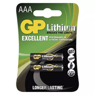 GP Einweg-AAA-Lithium-Batterie, 2er-Pack