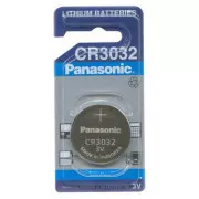Lithium-Batterie, Knopfzelle, CR3032, 3V, Panasonic, Blister, 1-Pack