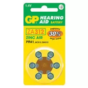 GP Einweg-Zink-Luft-Batterie ZA, 6er-Pack
