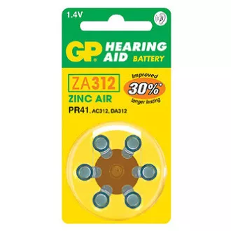GP Einweg-Zink-Luft-Batterie ZA, 6er-Pack GP Einweg-Zink-Luft-Batterie ZA, 6er-Pack