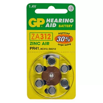 GP Einweg-Zink-Luft-Batterie ZA, 6er-Pack GP Einweg-Zink-Luft-Batterie ZA, 6er-Pack