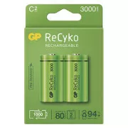 Wiederaufladbare Batterie, C (HR14), 1,2 V, 3000 mAh, GP, Box, 2er-Pack