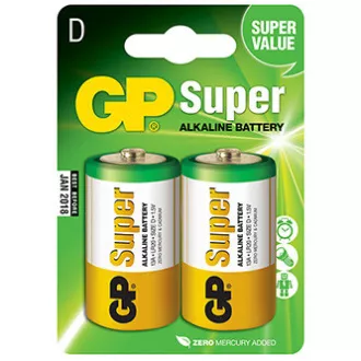 Alkalibatterie, LR20, 1,5 V, GP, Blister, 2er-Pack, SUPER, große Monozelle