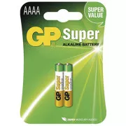 GP Einweg-AAAA-Alkalibatterie, 2er-Pack