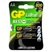 GP Einweg-Lithiumbatterie AA, 2er-Pack
