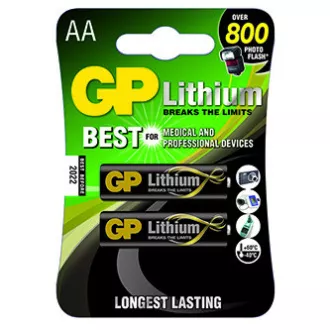 GP Einweg-Lithiumbatterie AA, 2er-Pack