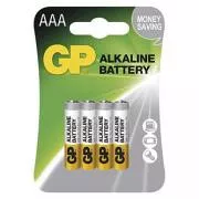 GP Einweg-Alkalibatterie AAA, 4er-Pack
