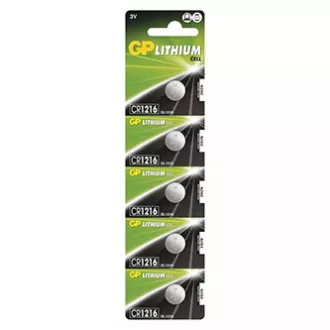 GP Einweg-Lithium-Batterie CR1216, 5er-Pack GP Einweg-Lithium-Batterie CR1216, 5er-Pack