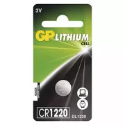 Lithium-Batterie, CR1220, 3V, GP, Blister, 1-Pack