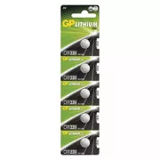 GP Lithium-Einwegbatterie CR1220, 5er-Pack