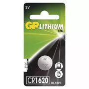 Lithium-Batterie, CR1620, 3V, GP, Blister, 1-Pack